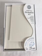 Wilton Complete Invitation Kit Print Your Own 25 Sets Ivory Bows Test Sheets