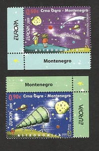 JUEGO MONTENEGRO-MNH**-EUROPA CEPT-ASTRONOMÍA-2009. - Imagen 1 de 2
