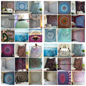 Indian Tapestry Wall Hanging Mandala Hippie Bedspread Throw Gypsy Bohemian Cover - Picture 1 of 36