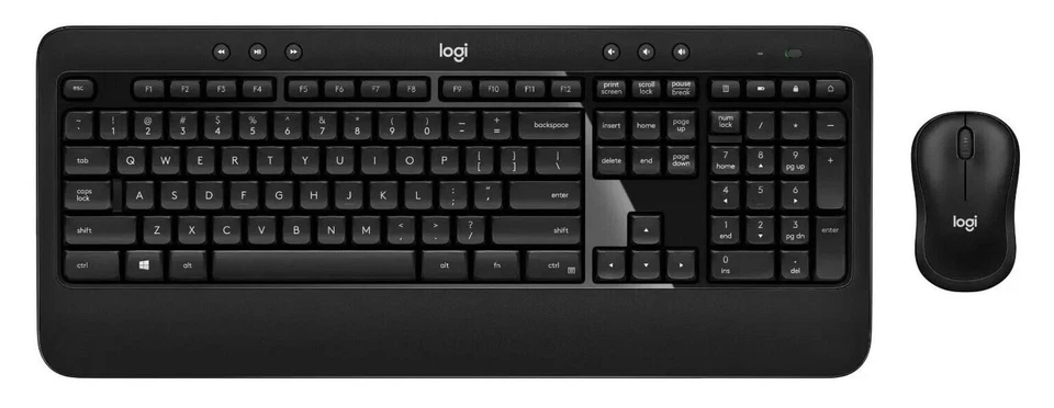 Logitech Advanced Combo Wireless Keyboard and Mouse, Black ''US LAYOUT'' - Image 1 of 4