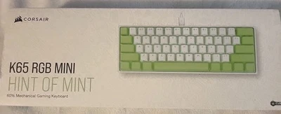 RARE-NEW - Corsair K95 Mini Hint Of Mint Mechanical Gaming Keyboard-DISCONTINUED - Image 1 of 4