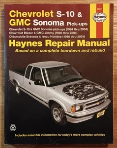 1994-2004 CHEVROLET S-10 GMC SONOMA Pick-Ups Haynes Manual Jimmy Bravada Hombre - Picture 1 of 6