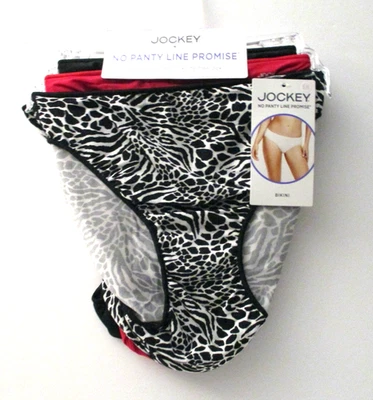 Jockey No Panty Line Microfiber stretch Bikini panties 3 pair size 6/M - Image 1 of 3