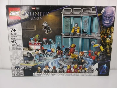 LEGO 76216 Infinity SAGA Super Heroes Iron Man Armory 496 piezas Edades 7+ Nuevo Foto 1 de 4
