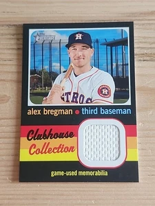 Alex Bregman 2020 Topps Heritage Clubhouse Collection Patch #CCR-AB Astros  - Bild 1 von 2