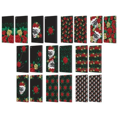 OFFICIAL FRIDA KAHLO ROSES LEATHER BOOK WALLET CASE COVER FOR AMAZON FIRE - Image 1 of 4