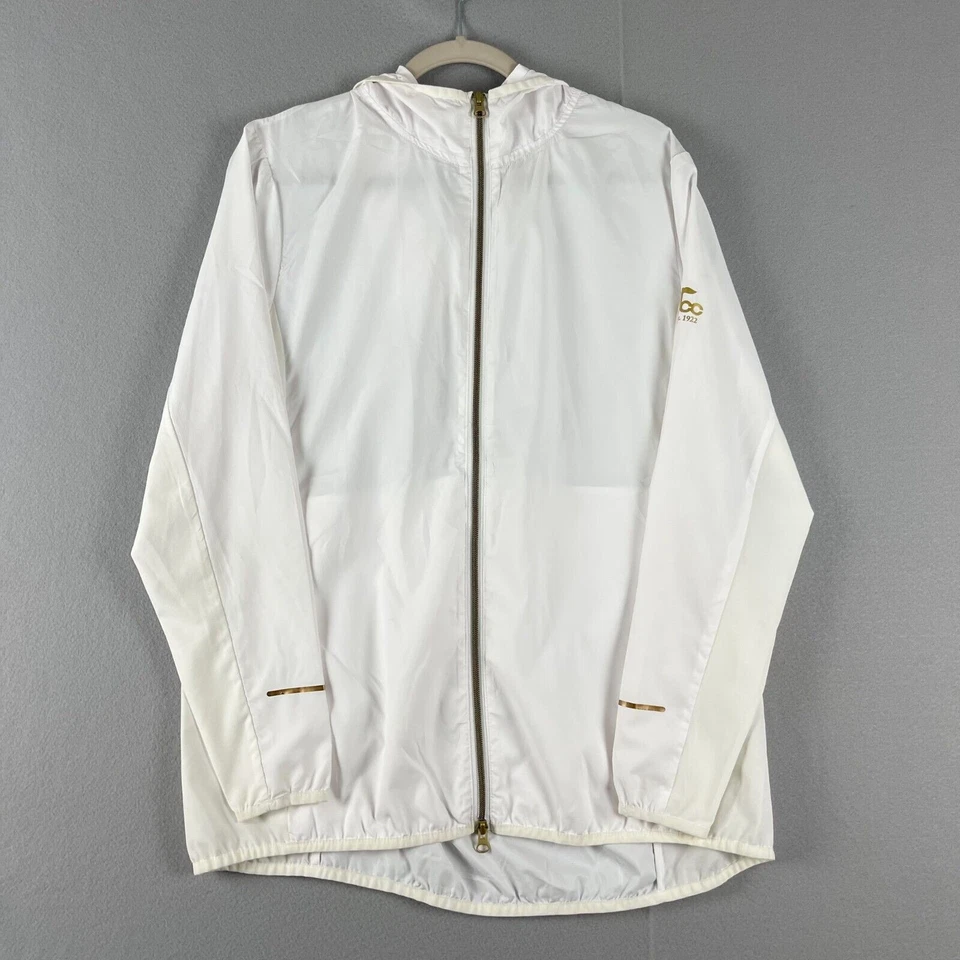 Chaqueta cortavientos Sunice Blair para mujer XL blanca con capucha cremallera completa repelente al agua al aire libre Foto 1 de 4