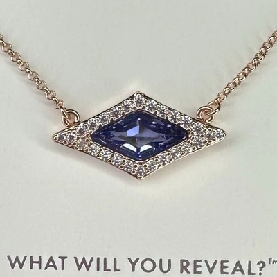 Collar Bomb Party - 6801 - Simulado púrpura oscuro circonita cúbica - Chapado en rodio Foto 1 de 4