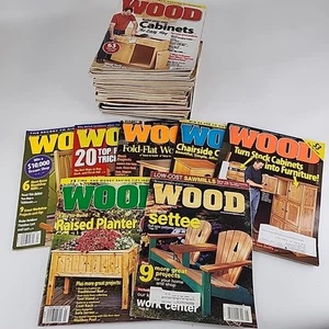 WOOD Magazine Lot of 36 Issues Early 2000s Better Homes and Gardens Woodworking - Picture 1 of 3