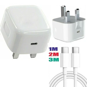 Cargador/plomo de enchufe rápido USB-C genuino para iPad 10a generación, Air, Pro 11" 12,9",10,9 - Imagen 1 de 20