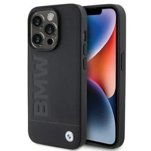 BMW Hot Stamp Leather Case for iphone 15 Pro Max 6.7" Black - BMHCP15XSLLBK - Photo 1 sur 6