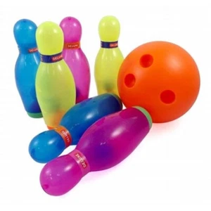 7 Peices Super Bowling Set Toy For Kids Game Indoor Outdoor - Picture 1 of 7
