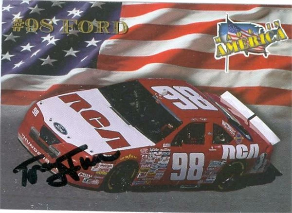 Tony Furr autographed Trading Card (Auto Racing) 1996 Maxx Made in America #26 - Image 1 of 1