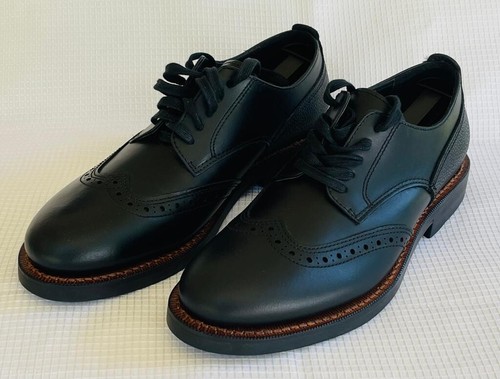 Scarpe eleganti Coach Bleecker da uomo US 9 nere a coda di rondine derby sneakers stivali stringati