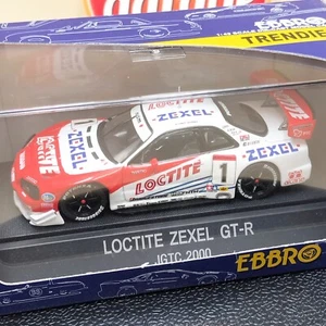EBBRO 1/43 LOCTITE ZEXEL GT-R R35 JGTC 2000 white/red 43124 Nissan Comas Masami - Picture 1 of 6