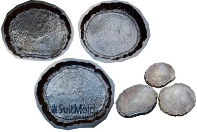 Set 3 pcs Stepping Stone Log slab Mold Concrete Cement Mould for garden path S42 - Image 1 of 4