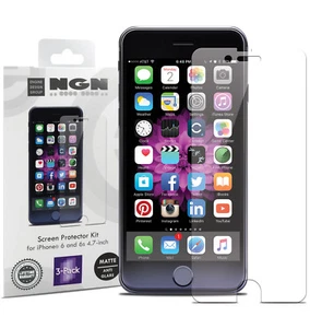 Kit Protezione Schermo iPhone per iPhone 6 e 6s, 4.7" (Opaco - Pellicola PET) Confezione da 3 - Foto 1 di 5