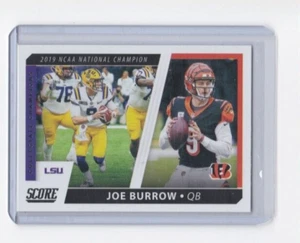 Joe Burrow 2021 Score Football Collegiate Champions Insert Card - KOSTENLOSER VERSAND - Bild 1 von 24