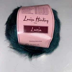 Louisa Harding Yarns LUZIA Green Faux Fur Col. 4 Lot 255505 - Picture 1 of 6
