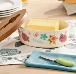 The Pioneer Woman, HAPPINESS IS HOMEMADE Butterdose mit Messer Set - Bild 1 von 4