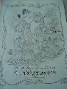 Publicitté Advertising 1950 A la ville du Puy Dentelles lignerie Layettes - Imagen 1 de 1