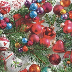 4 einzelne Papierservietten Decoupage Basteln und Tisch Weihnachtsschmuck 89 - Bild 1 von 3