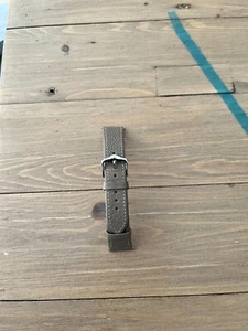 Hirsch BOLOGNA Quick-Release French-Style Textured Leather Watch Strap in TAUPE - Picture 1 of 5