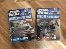 Star Wars unopened Vehicles Playing Cards  Heroes and Villains 