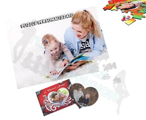 PUZZLE PERSONALIZZATO STAMPA PERSONALIZZATA A4 ALTA RISOLUZIONE FOTO NERO - Foto 1 di 1