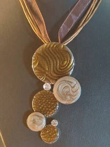 Damen Halskette Nickelfrei Designerschmuck Scarlet Bijoux Natursteine 1A TOP - Bild 1 von 7