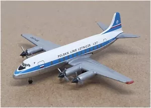 Herpa 1/500 Scale 512008 - Vickers Viscount Aircraft SP-LVC - Polish Airlines - Picture 1 of 5