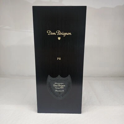 Dom Perignon 'P2' Vintage 2004 Vacía Madera Botella Única Caja Champagne Foto 1 de 4