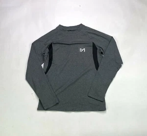My Running Compression Shirt Mens Size L Charcoal Gray Long Sleeve - Picture 1 of 3