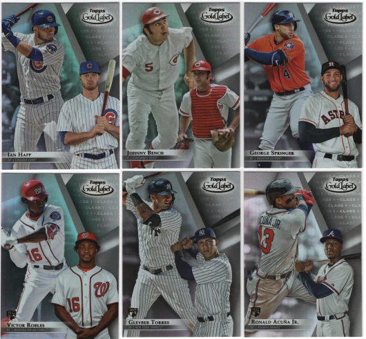 2018 Topps Gold Label Baseball - Class 1 Cards - Choose From Card #'s 1-100 - Image 1 of 1