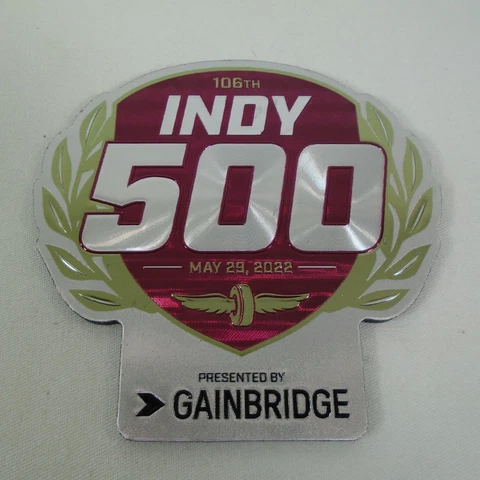 2022 Indy 500 106TH Running Event Collector Foil Logo Magnet Indianapolis Cover