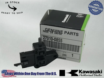 Interruptor de embrague Kawasaki genuino OEM auténtico 2018-23 Ninja 400 ABS 27010-0855 Foto 1 de 4