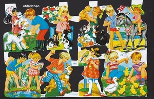 # GLANZBILDER # MLP 1463, spielende Kinder, niedlicher Klassiker von MLP , RAR # - Bild 1 von 1