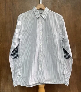 COMME des GARCONS HOMME Stripped Shirt Elbow Patch Made in Japan 2014 - Picture 1 of 10