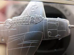 1-OZ.925 SILBER LUFT & SPACE BAR, 2285 GEPRÄGT (WWWII GRUMMAN TBF AVENGER) + GOLD - Bild 1 von 11
