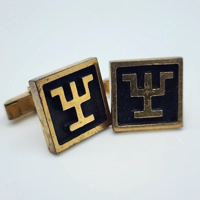 Винтажные запонки Fenwick & Sailors — бренд The Hell Cattle — серебро высшей пробы - Изображение 1 из 4