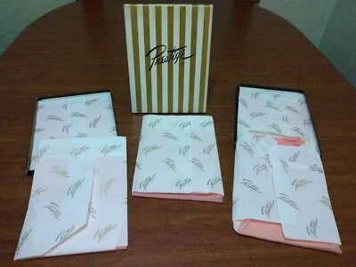 Lote de 5 pares de medias vintage Prestige hasta el muslo rosa ilusión talla 10 Foto 1 de 4