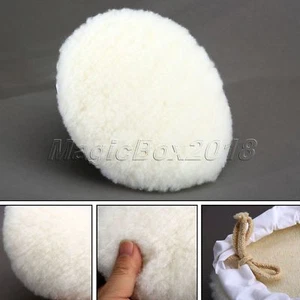 7" 180mm Wool Furniture Car Polishing Buffing Pad For Car Cleaning Beauty Care - Picture 1 of 11