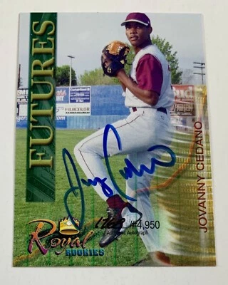 2000 Royal Rookies Futures Jovanny Cedano Auto Card 1768/4950  AR21 - Image 1 of 2