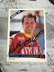 Maxx Race Cards 1994 Wally Dallenbach Jr Autographed Signed Card 16 - Picture 1 of 2