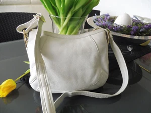 Aigner Tasche mit Schultergurt, weiß, Leder, 32 cm x 24 cm x 7 cm - Bild 1 von 7