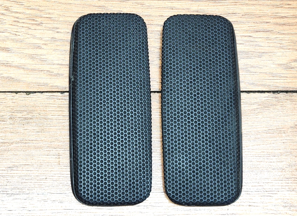 ✅JUEGO DE CUBIERTA DE ALTAVOZ TWEETER IZQUIERDO DERECHO ESTANTE PAQUETE TRASERO BMW E28 528e 533 535 fabricante de equipos originales Foto 1 de 4