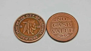 Token de tránsito de la ciudad de Oneonta, Nueva York 1908. 1 token ENVÍO GRATUITO - Imagen 1 de 1