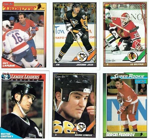 Juego completo de 528 tarjetas Jagr Gretzky Roy Lemieux RC 1991-92 O-PEE-CHEE NHL HOCKEY - Imagen 1 de 1
