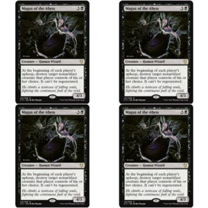 4 x MAGUS OF THE ABYSS NM Commander 2017 mtg Black - Human Wizard Rare - Picture 1 of 1