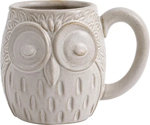 20 Oz Owl Ceramic Coffee Mug - Large Ceramic Coffee Mug - Cute 3D Owl Design, Un - Picture 1 of 9